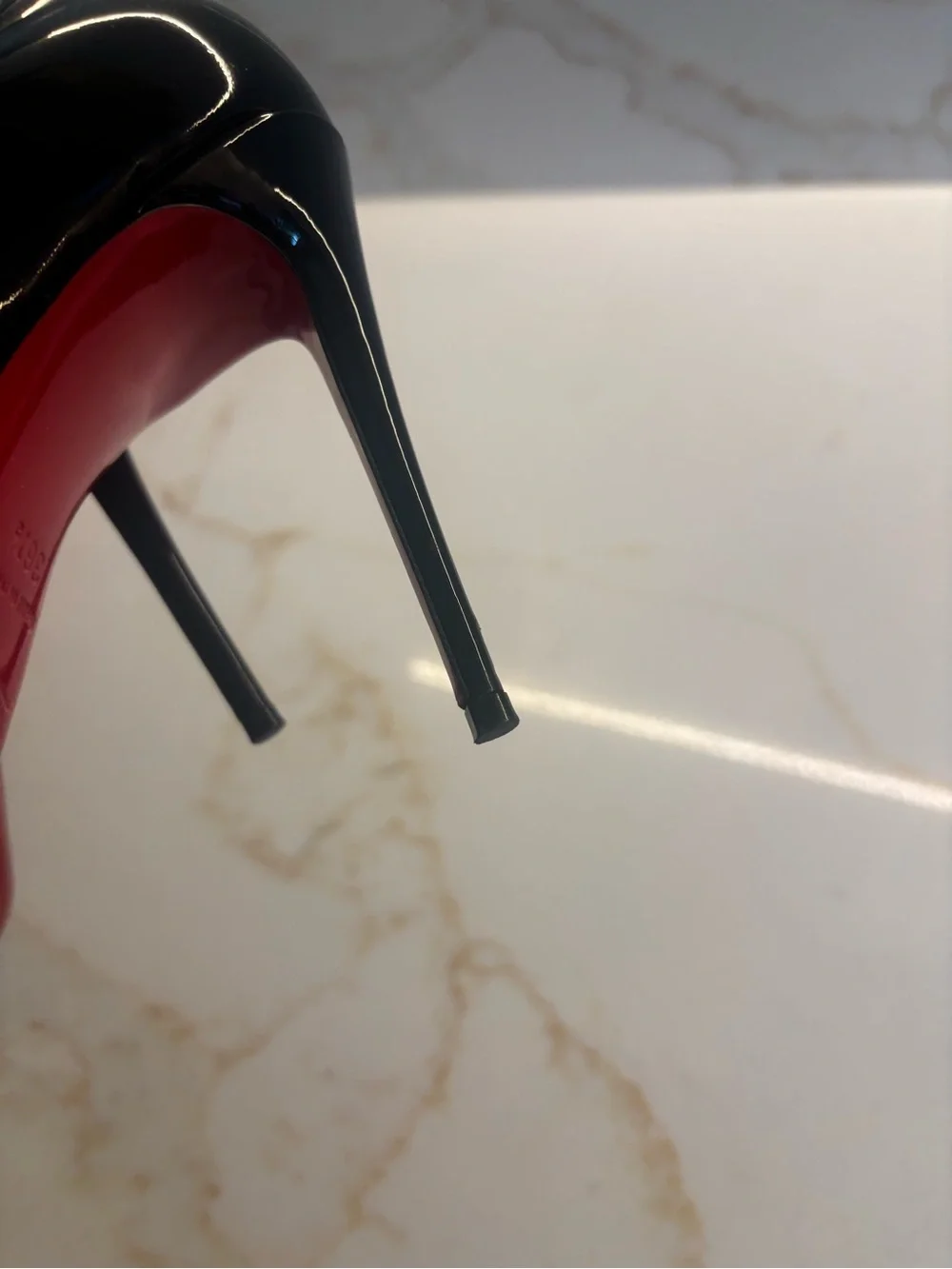 Christian Louboutin Black Patent - Pigale 100